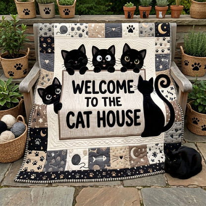 Welcome To The Cat House WN2705017CL Quilt