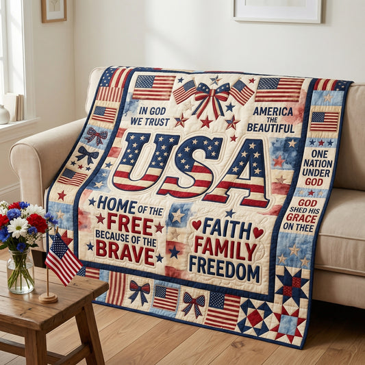 Faith Family Freedom XR1004017CL Quilt
