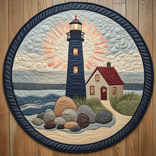 Lighthouse Ember WN0408036CL Quilted Round Mat