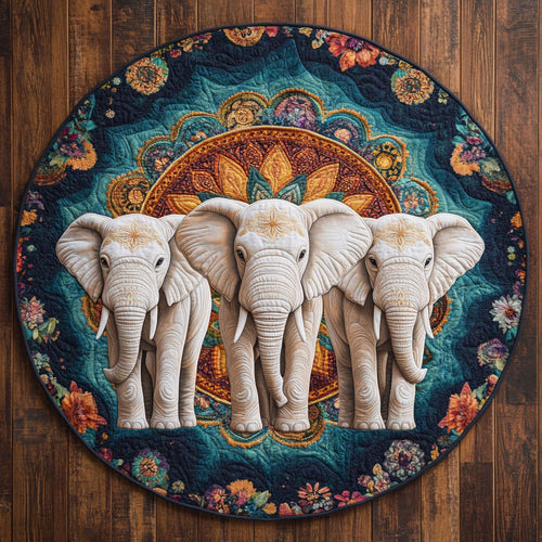 Elephant Totem Harmony KL3112001CL Quilted Round Mat