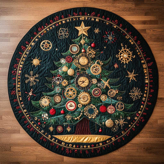 Steamglow Christmas Tree WN1005060CL Quilted Round Mat