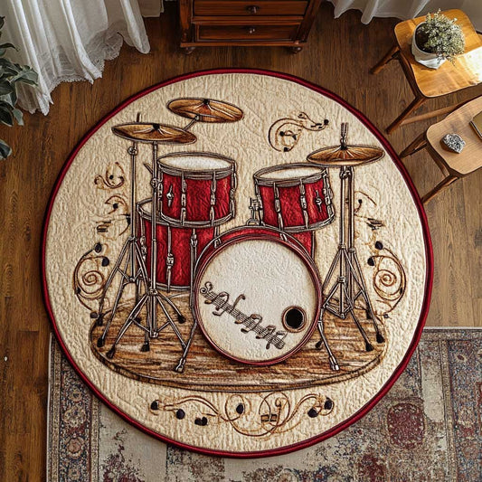 Drum Kit Heat WN2205032CL Quilted Round Mat