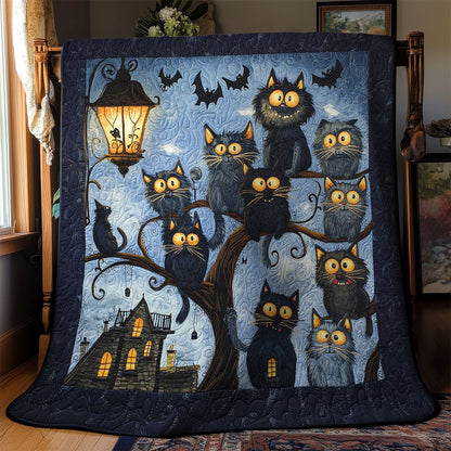 Silly Cat Twilight Mischief WN1103048CL Quilt