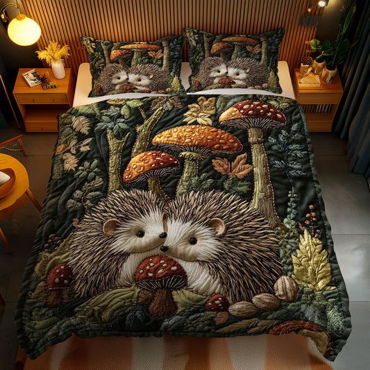 Hedgehog In Mushrooms WN1203106CL Duvet Cover Set