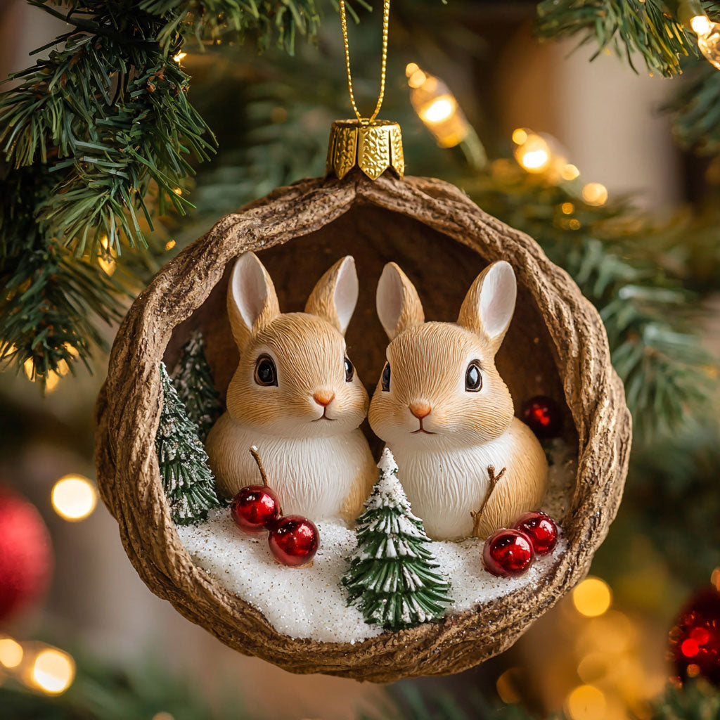Bunny Refuge CP0312211CL Christmas Ornament