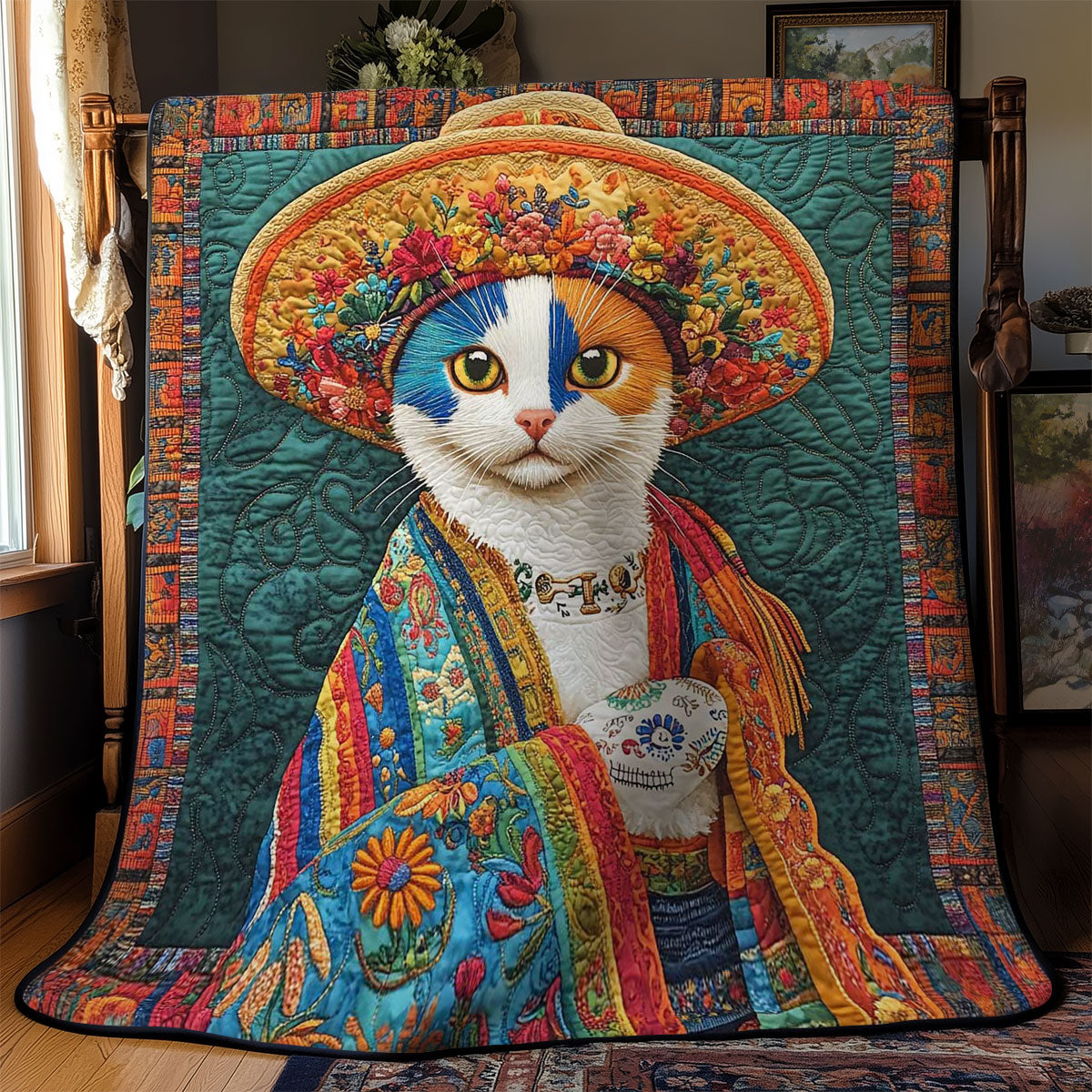 Mexican Charm Cat WN0302015CL Quilt