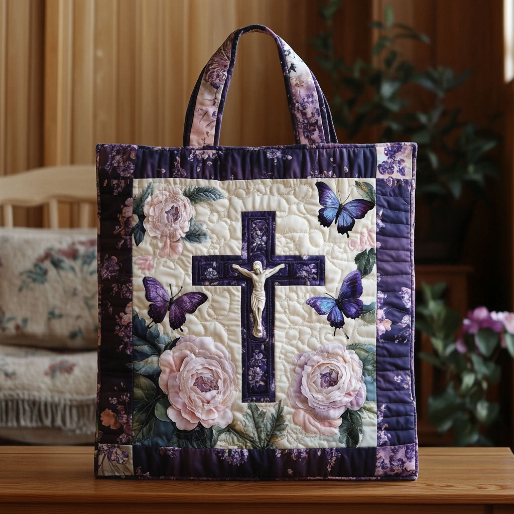 Butterfly Faith Bloom KL2711016CL Quilted Tote Bag