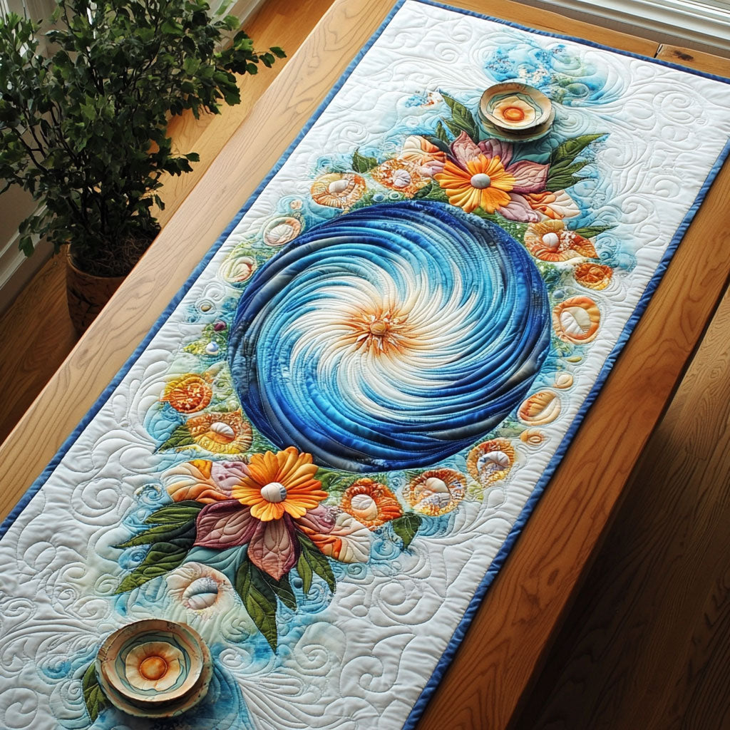 Whisper Of The Tide WJ0506037CL Quilted Table Runner
