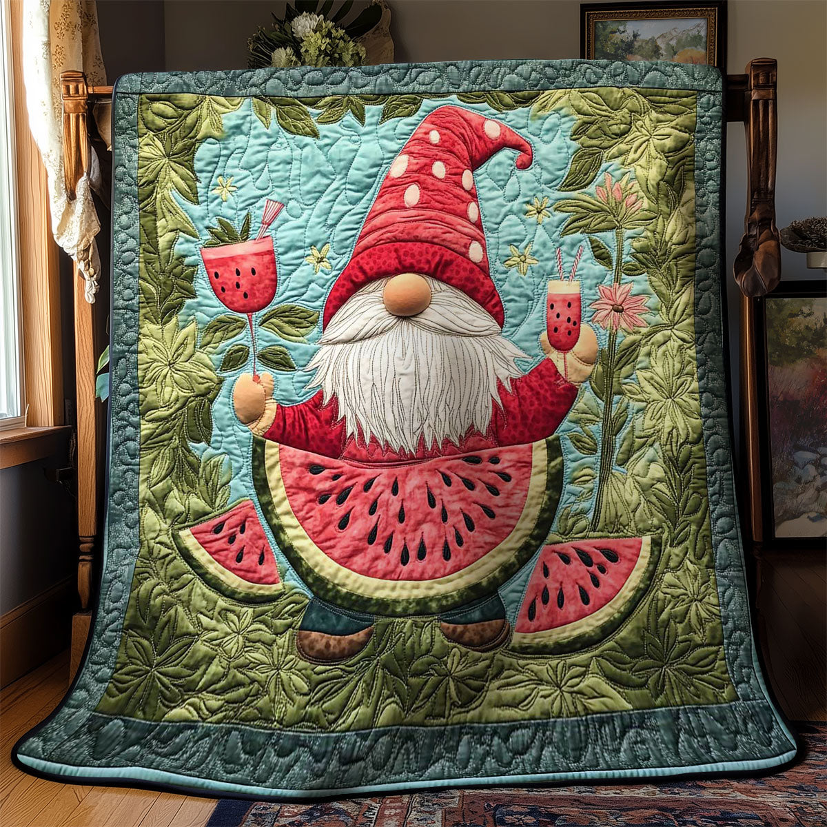 Watermelon Gnome WN1501066CL Quilt