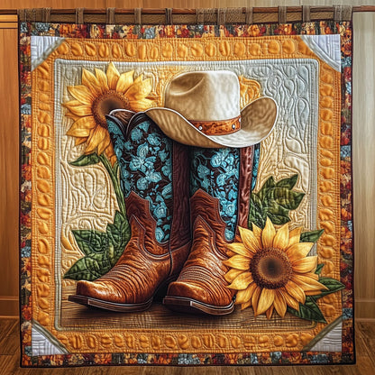 Sunflower Cowboy Boots KL0601001CL Quilt