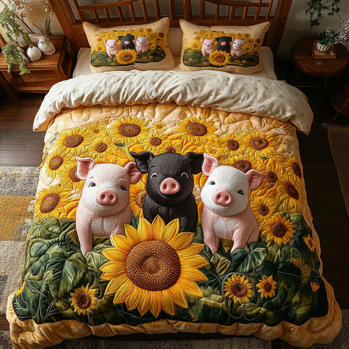 Sunny Garden Pig CW0801047CL Duvet Cover Set