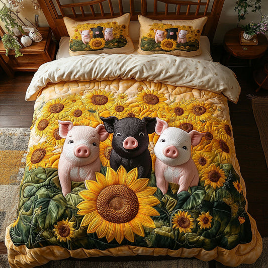 Sunny Garden Pig CW0801047CL Duvet Cover Set