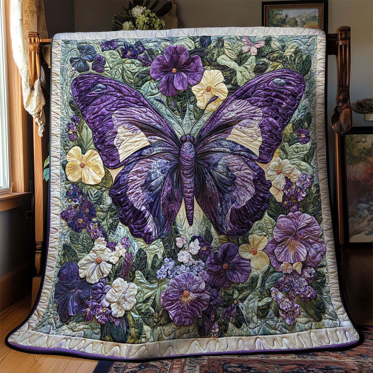 Garden Butterfly WN0601047CL Quilt