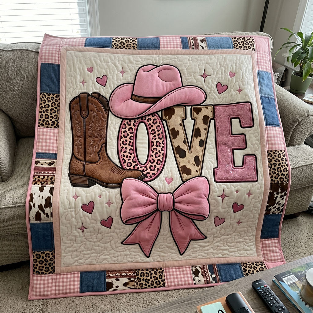 Western Pink Love WN0505028CL Quilt