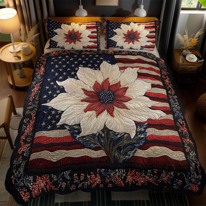 Patriotic Flower WN0702090CL Duvet Cover Set