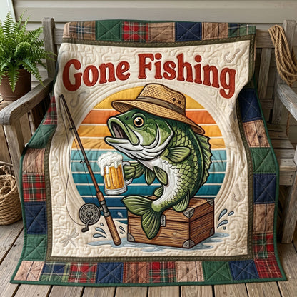 Beer & Bass Fishing WN0505005CL Quilt