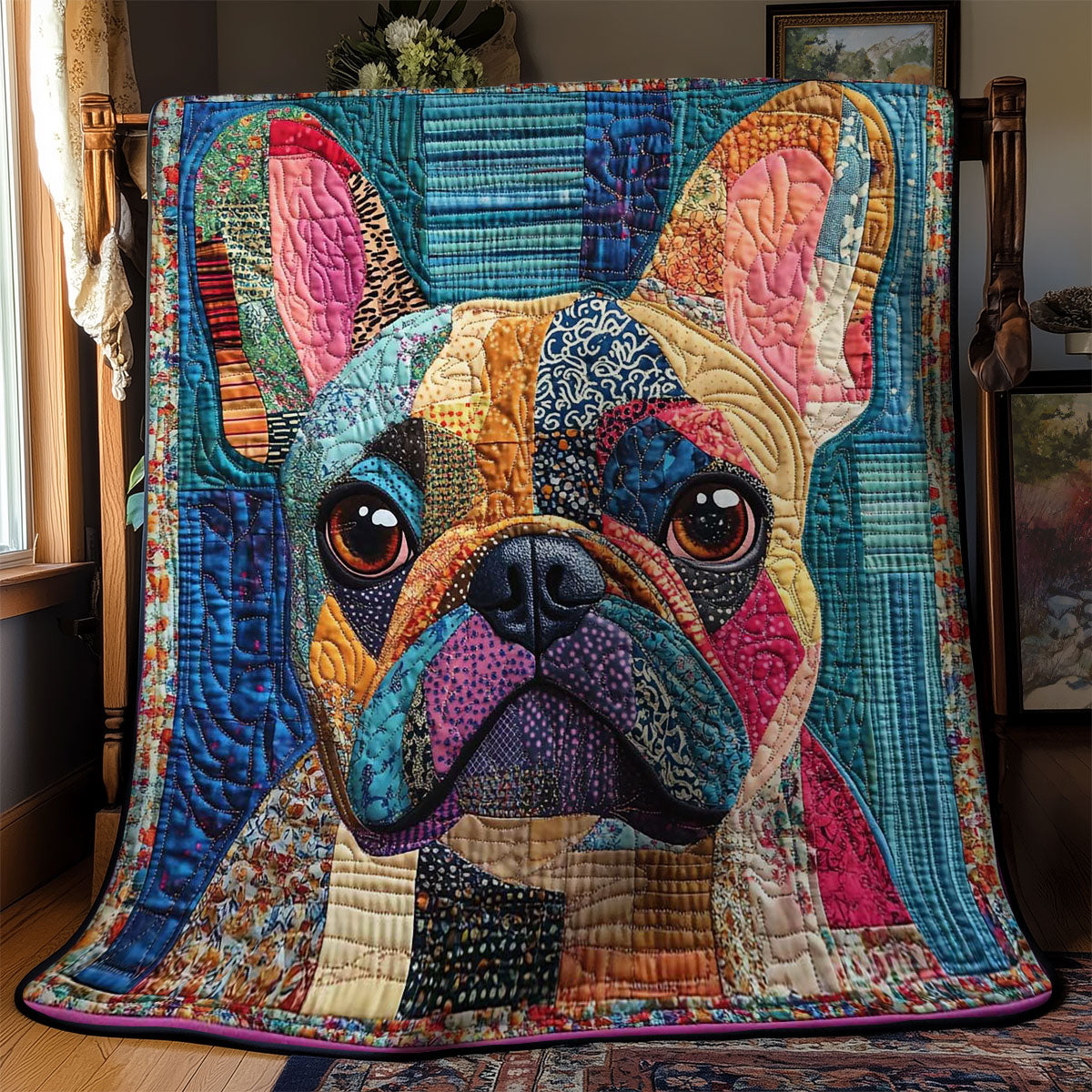 Artistic French Bulldog WN0601106CL Quilt