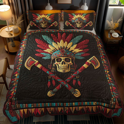 Feathered Skull Emblem WN2101032CL Duvet Cover Set