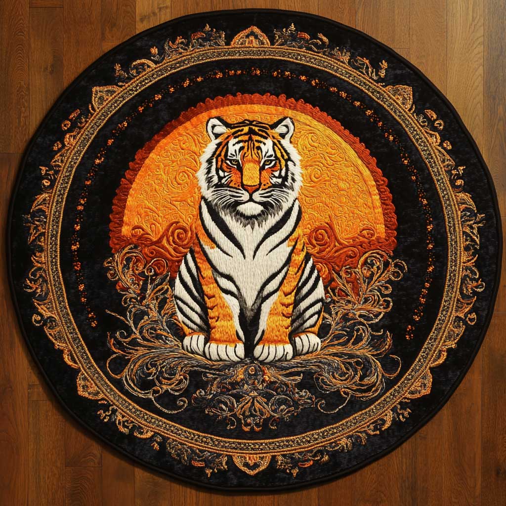 Tiger Radiance WN1605058CL Quilted Round Mat
