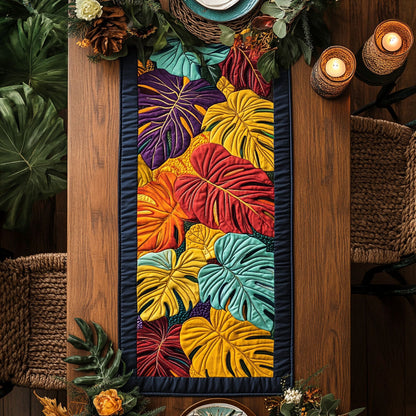 Jungle Monstera WN0307070CL Quilted Table Runner