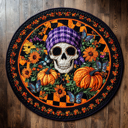 Mystic Skull WN1308085CL Quilted Round Mat