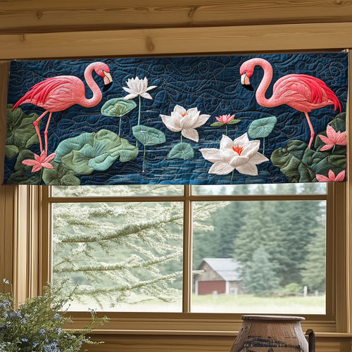 Lotus Flamingo WJ2705027CL Quilted Valance