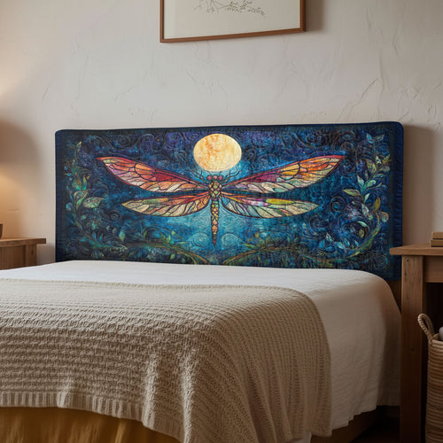 Mystic Moon Dragonfly CW1212026CL Quilted Headboard Slipcover