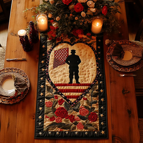 Soldier Tribute WN1306055CL Quilted Table Runner