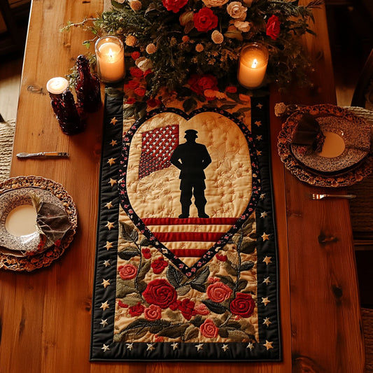 Soldier Tribute WN1306055CL Quilted Table Runner