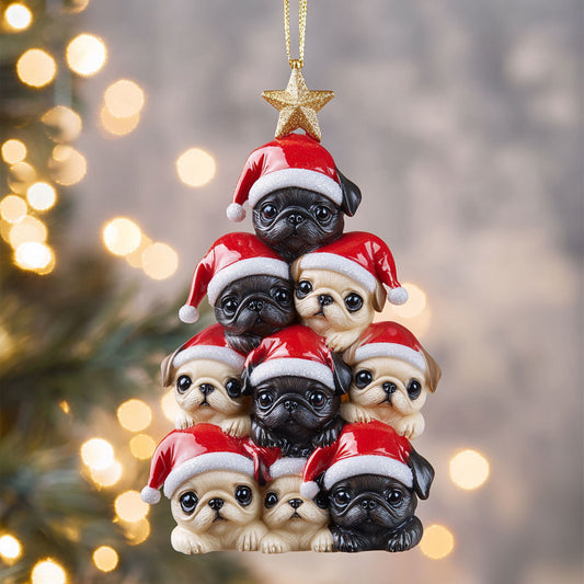 Pugs Wonder  CP1510112CL Christmas Ornament