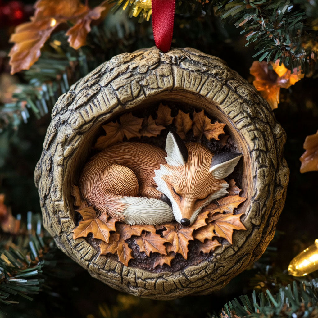 Woodland Fox CW0311022CL Christmas Ornament