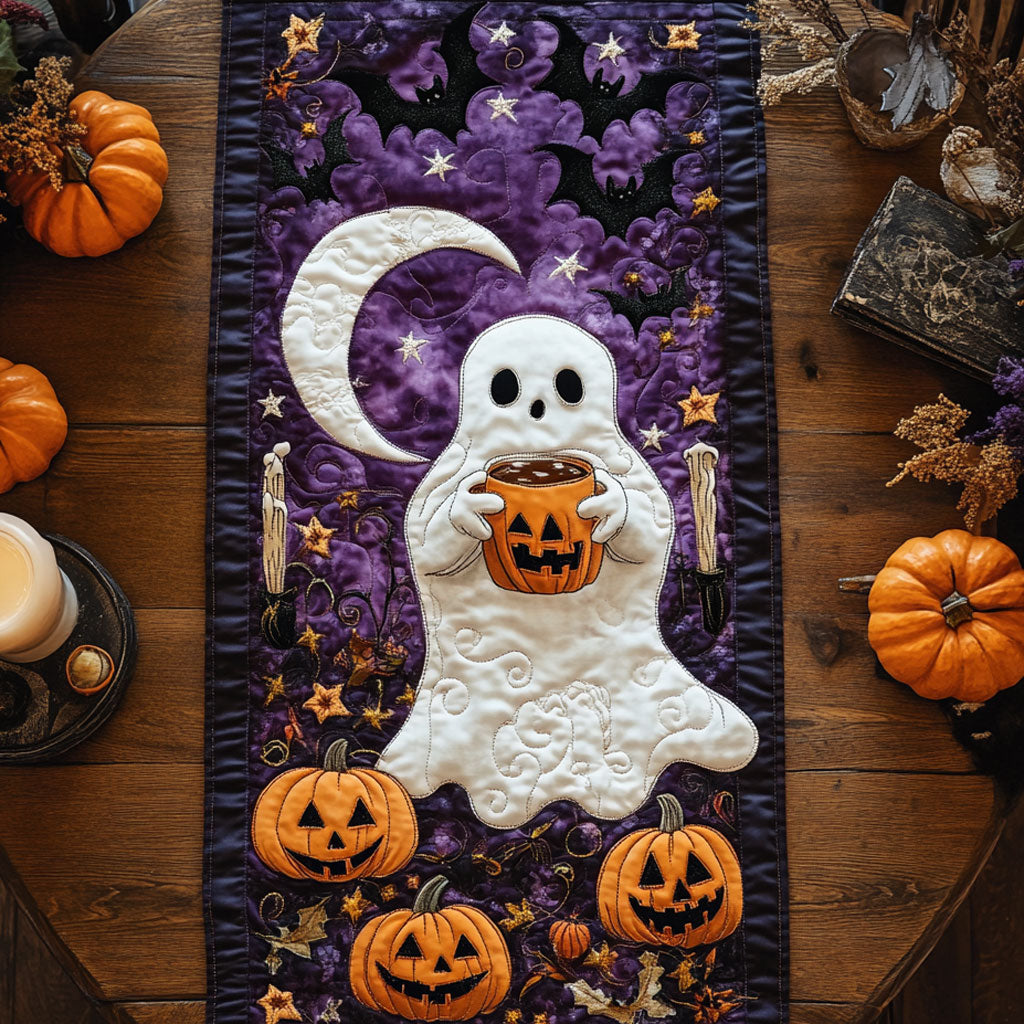 Phantom Ghost Embrace WN2507061CL Quilted Table Runner