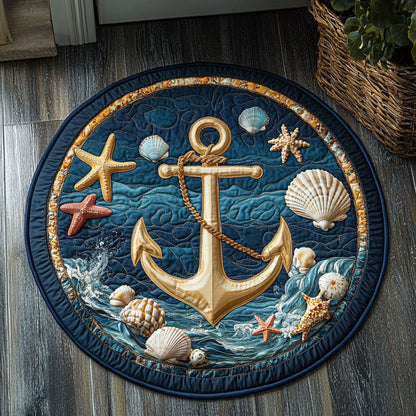 Anchor Crest CP1201012CL Quilted Round Mat