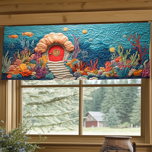 Undersea Doorway WJ0406033CL Quilted Valance