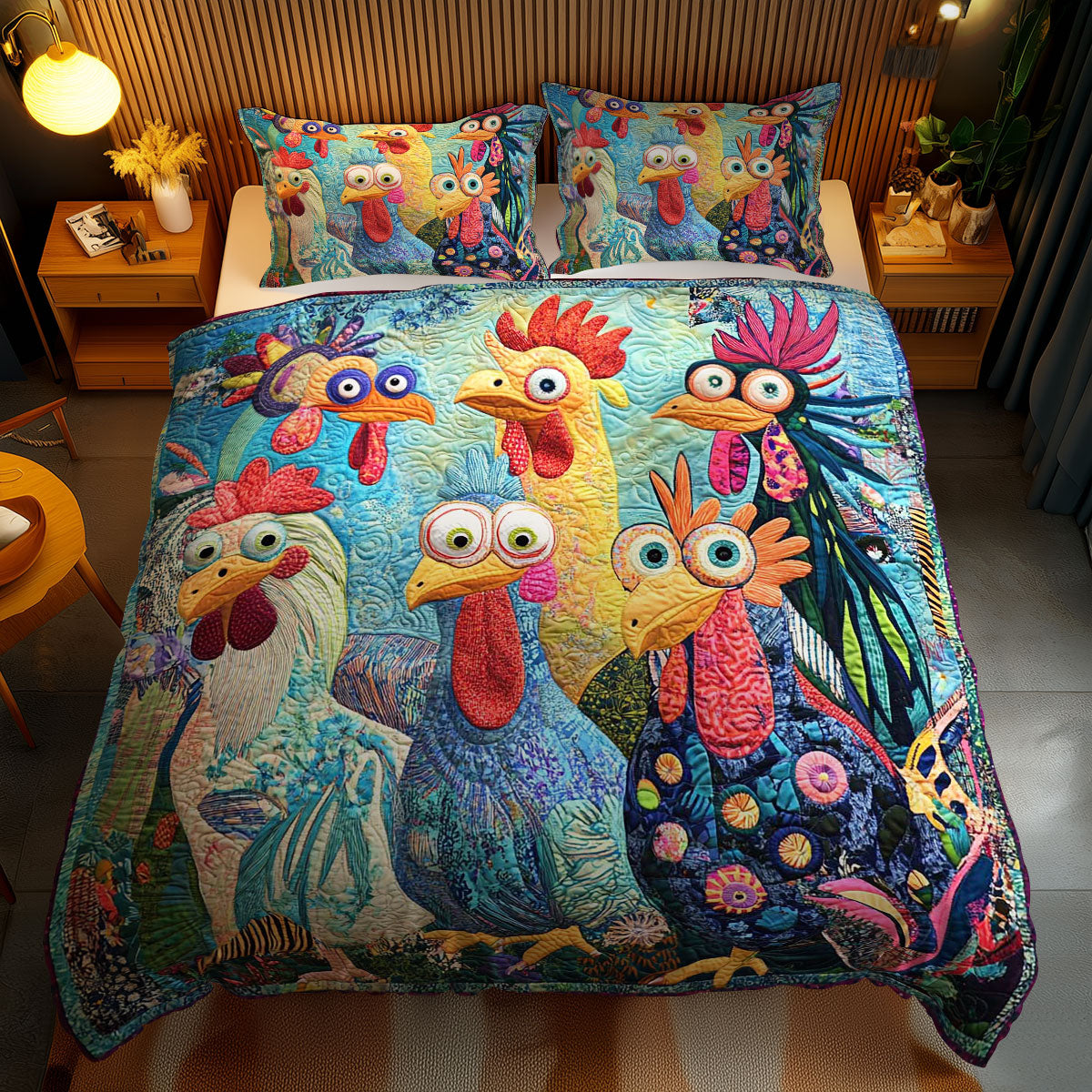 Goofy Chicken Funny WN2602071CL Duvet Cover Set