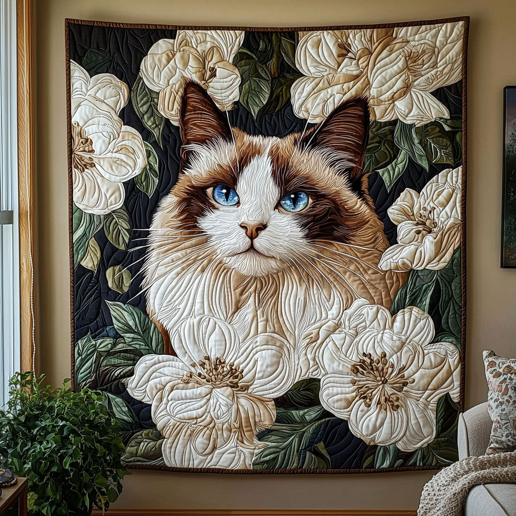 Blooming Cat QA1201021CL Quilt