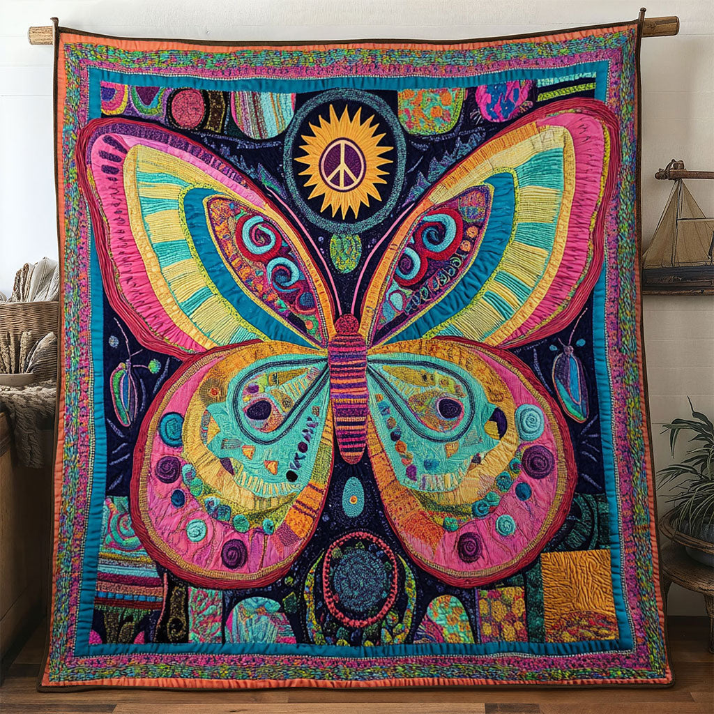 Sun Dance Butterfly WN1201068CL Quilt