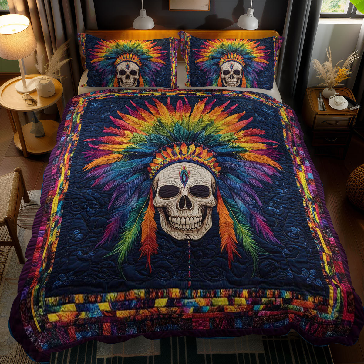 Aztec Skull WN0702058CL Duvet Cover Set