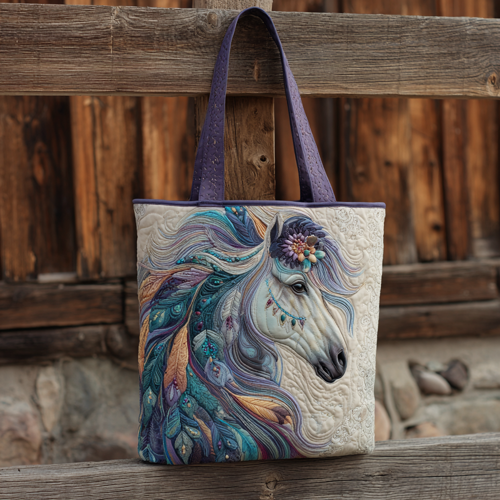 Elegant Horse XR0212028CL Quilted Tote Bag