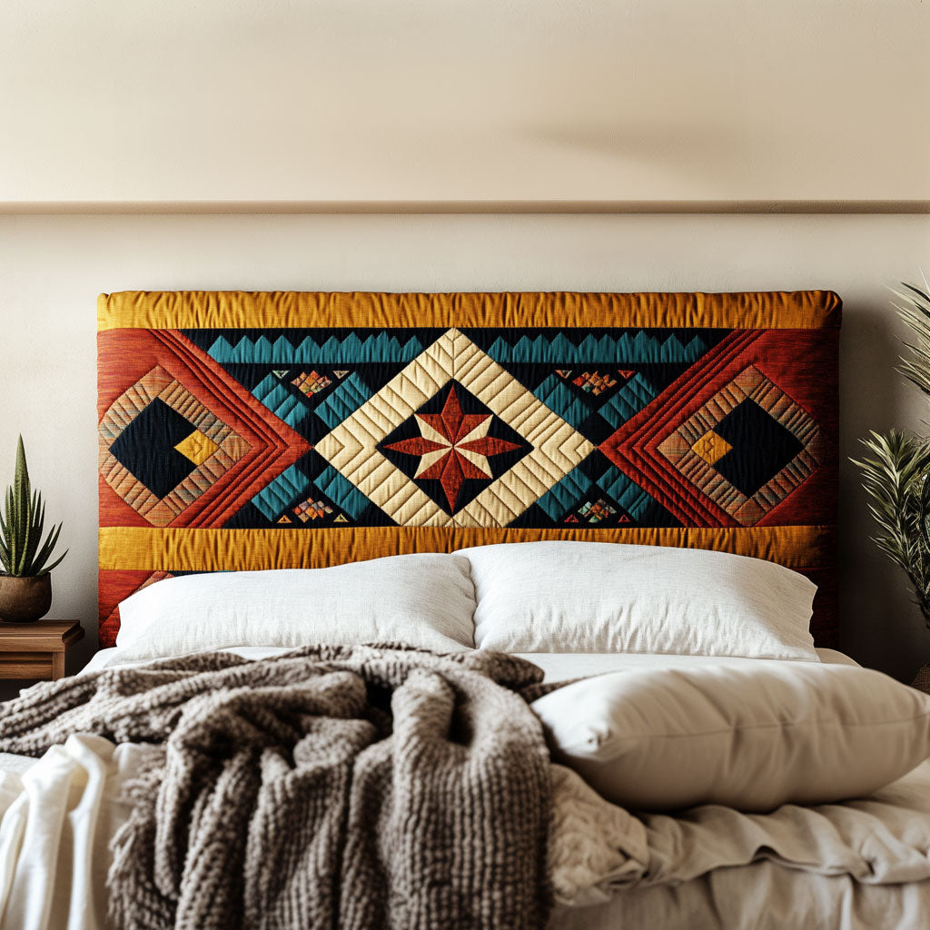 Tribal Star KL0901028CL Quilted Headboard Slipcover