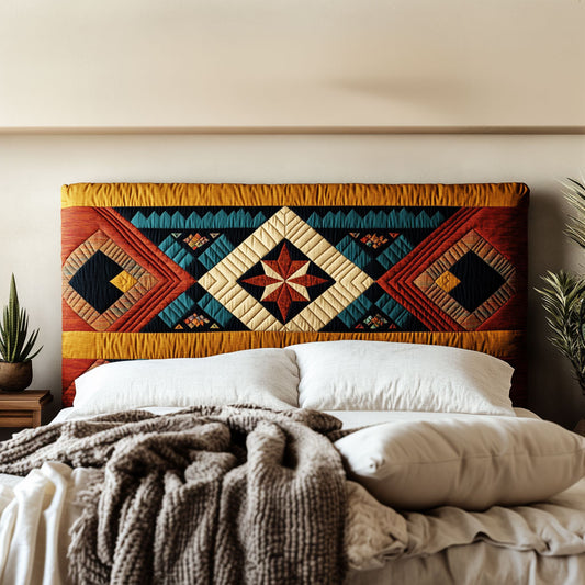Tribal Star KL0901028CL Quilted Headboard Slipcover