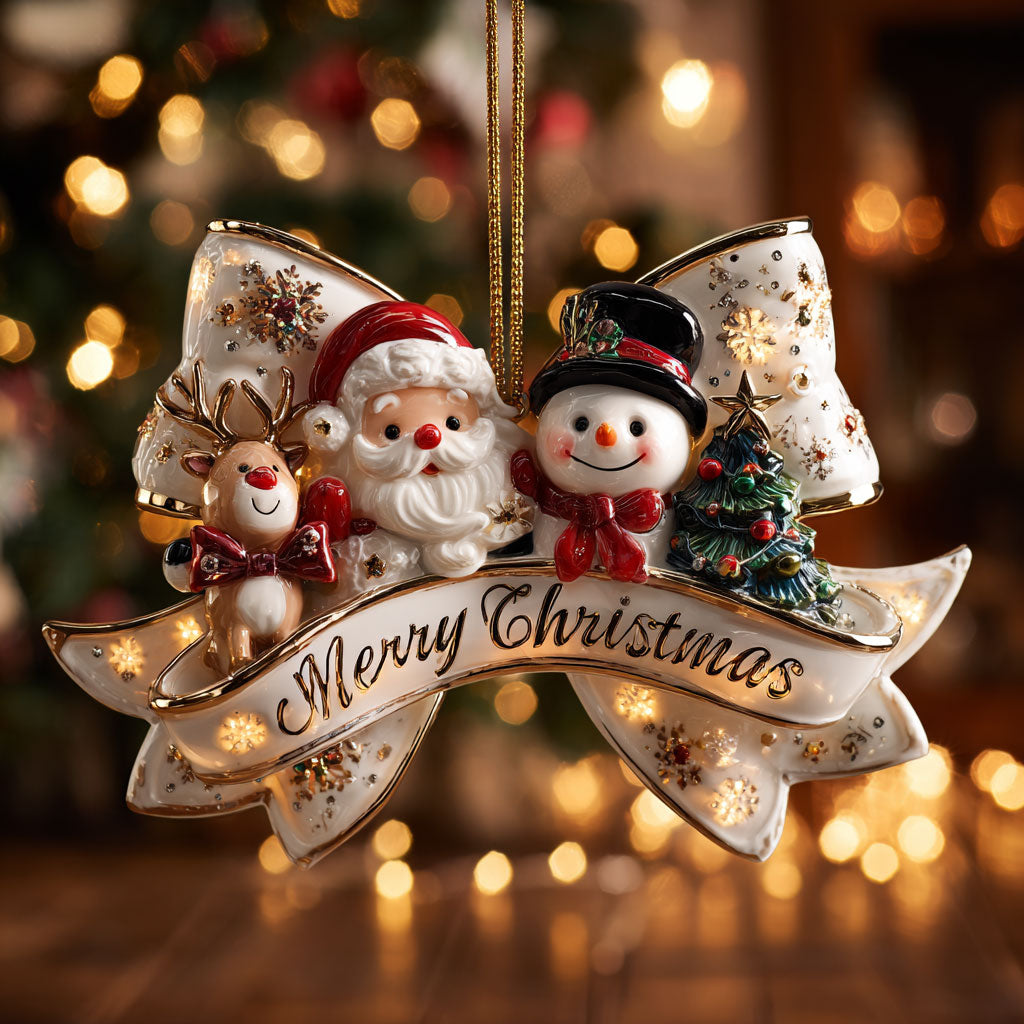 Snow Santa Friend CW0212053CL Christmas Ornament