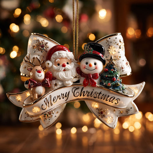 Snow Santa Friend CW0212053CL Christmas Ornament