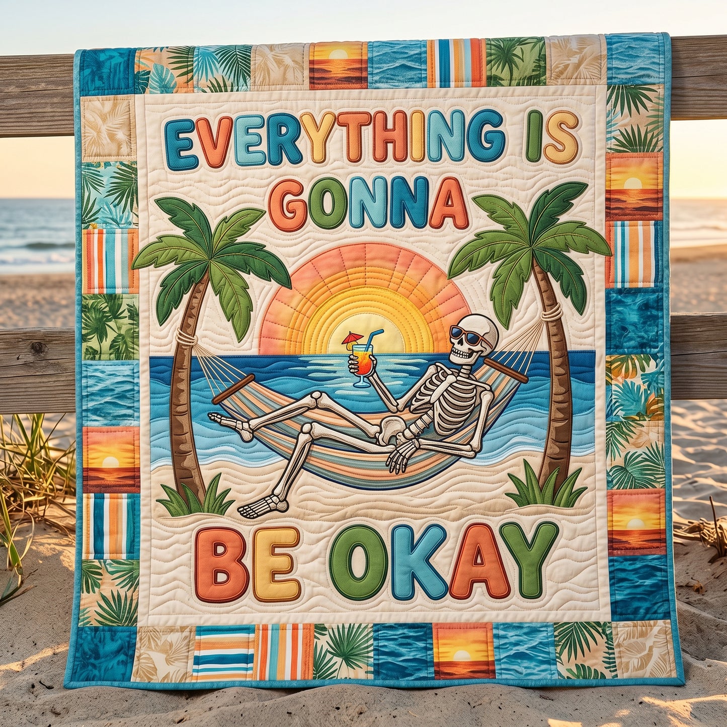 Everything Is Gonna Be Okay XR2804008CL Quilt