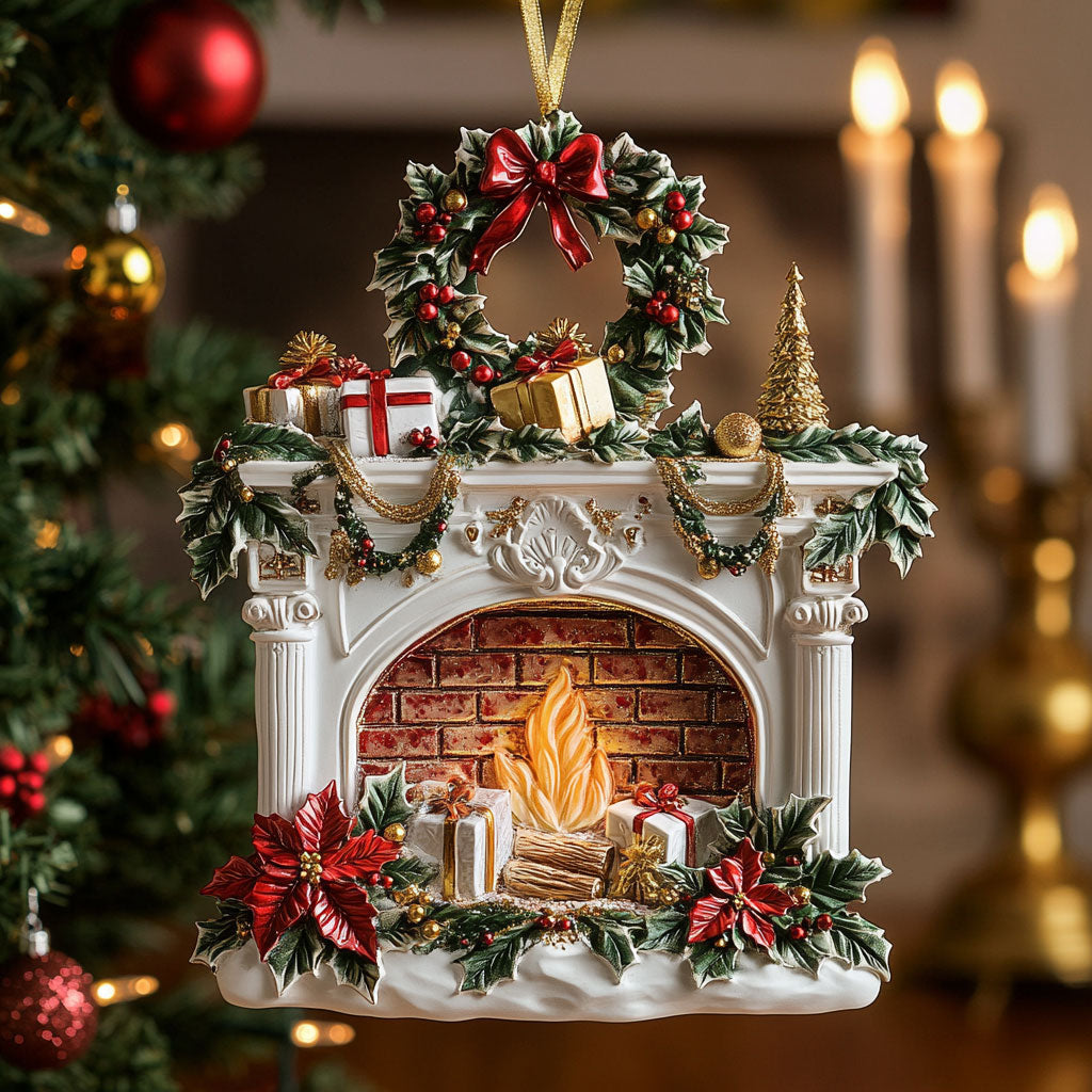 Christmas Fireplace CW2510004CL Christmas Ornament