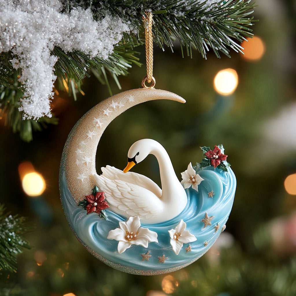Lunar Swan CP0612110CL Christmas Ornament