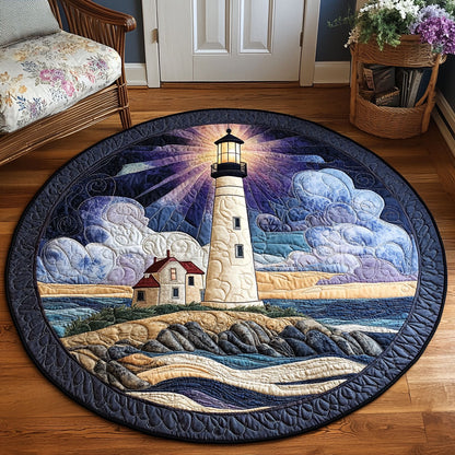 Crimson Horizon CP1601047CL Quilted Round Mat