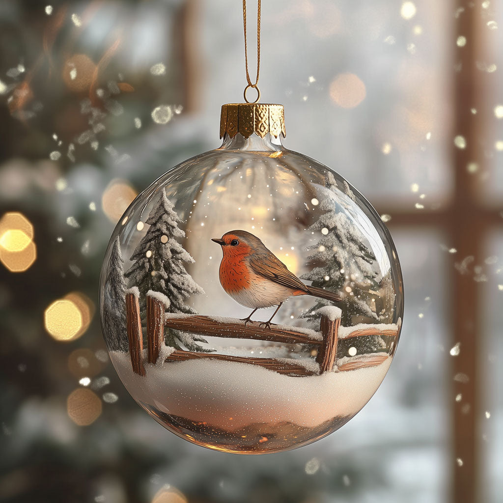 Robin's Winter Tale LT2210031CL Christmas Ornament