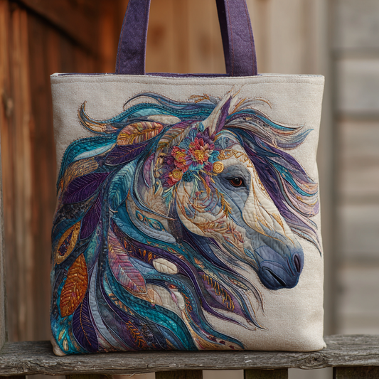 Boho Mane XR0212029CL Quilted Tote Bag