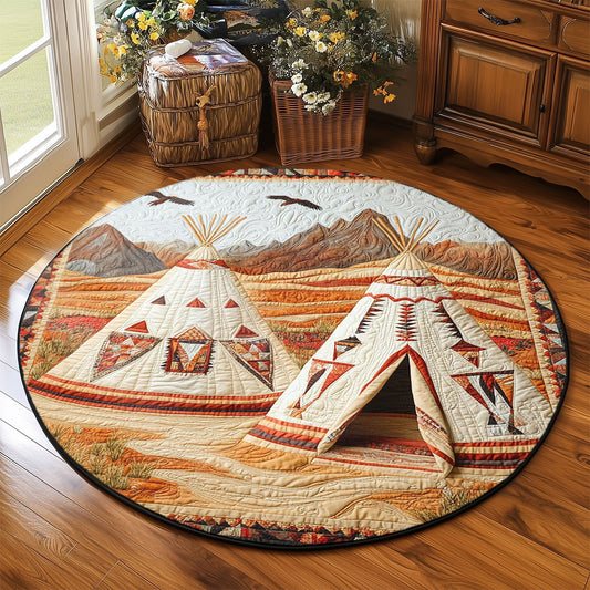Skyward Teepee Dreams WP2003092CL Quilted Round Mat